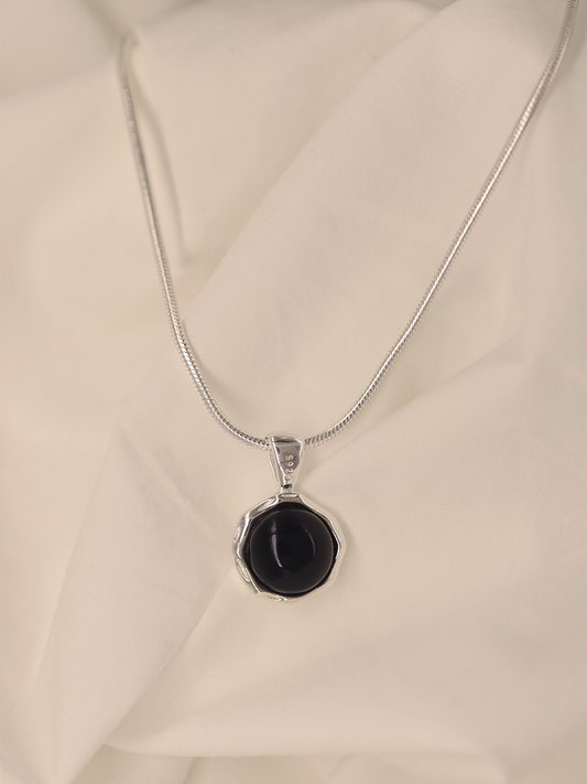 Polygon Black Onyx Necklace
